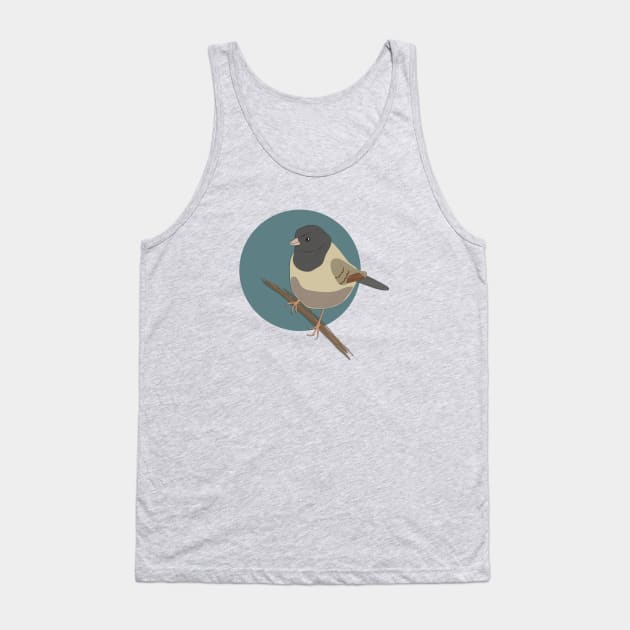 Dark Eyed Junco Bird Tank Top by Little Birds